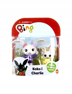 Zajačik Bing - Sada 2 figuríny Bing Charlie a Coco
