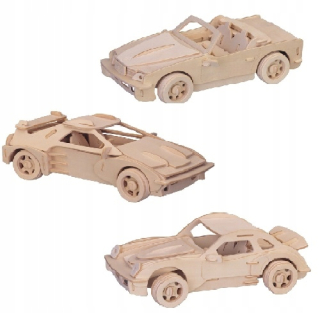 SPORTS CAR KIT 3 drevené puzzle 3D