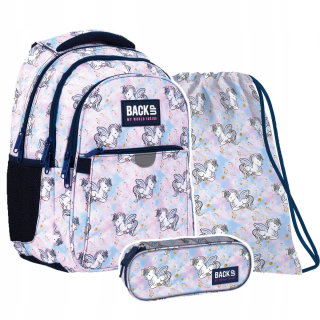 Školský batoh - Sada 3 El Batoh ceruzka Cascil Case Back Backup 24 L Pegas