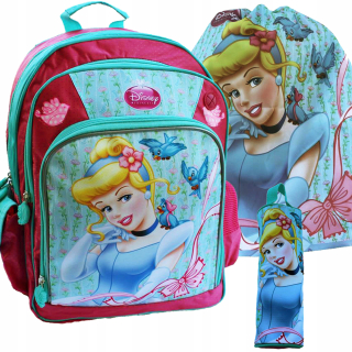 Školský batoh - 3in1 Set School Backpack Princezná Popoluška