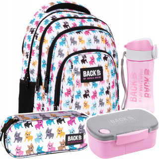 Školská taška - batoh, set, zostava - Sada 4 el. BACKPACK Ceruzka Zálohovanie 26 l Bulldogs
