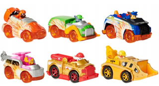 Paw Patrol - Sada 6 kovových vozidiel PSI Patrol Spark