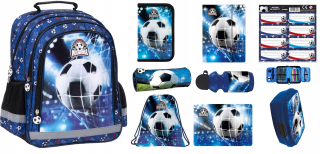 Školský batoh - Sada 9in1 batohu ceruzka Case futbal futbal