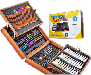 SET Umelecká maľba Crayons 174 el Valise