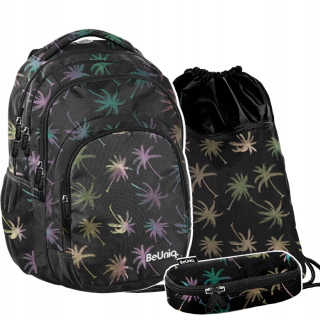 Školský batoh - Beuniq Palm Set Tree Batoh Cencil Case