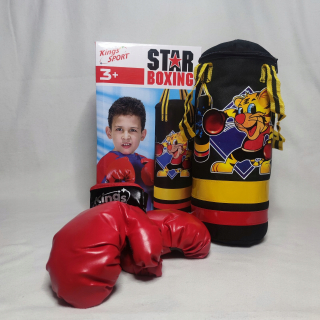 Boxerský set na 3 roky staré rukavice a vrece