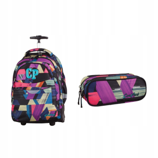 Školský batoh - CoolPack Set, farebný úder batohu, puzdro na ceruzku