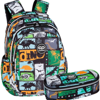 Školský batoh - Coolpack Set School School+Jurassic Pencil Case