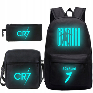 Školská taška - batoh, set, zostava - Sada Cristiano Ronaldo Backpack A4 Pension Case Bag