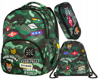 Školský batoh - Coolpack set bace zlý Ben Podior Sack