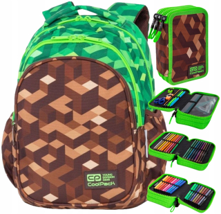 Školský batoh - Coolpack Set Youth School Backpack+Cencil Case