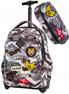 Školský batoh - Coolpack School Batoh nastavený na kolesách+puzdro na ceruzku