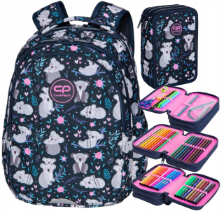 Školský batoh - Coolpack Set School Backer+3-Christmas