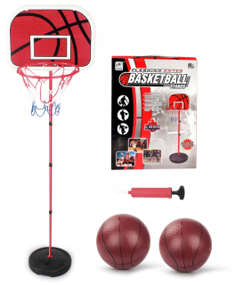 BASKETBAL NASTAVENÝ NA ČERPADLO 175 CM + 2xBALOVÝ KOŠ