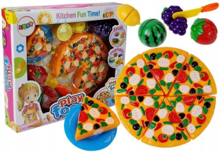 Pizza pre rezanie + ovocie