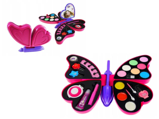Nastavený na maľovanie. Kozmetika pre deti. Butterfly