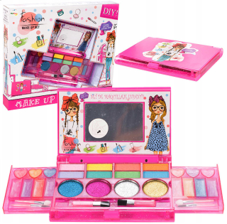 Make-up maľovanie set s skladacie zrkadlo