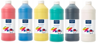 SADA PAINTOVÝCH PLAKÁTOV PAINT TEMPERA 1000ML 1L X 6