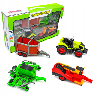 SET Poľnohospodárske traktory + MACHINE AGGREGATE bager