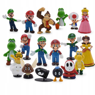 Sada Figurus Super Mario 18 kusov Novinka