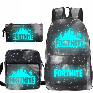 Školská taška - batoh, set, zostava - Sada batohu FORTNITE A4 taška penis puzdro