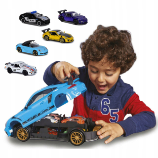 Garáž sada pre Resoraki Porsche + 5 malých vozidiel