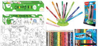 Sada sfarbenie na Roll + CRAYONS A FELTS
