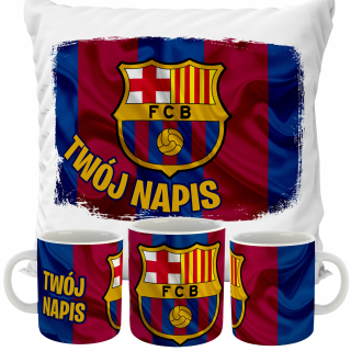 Detský vankúš - Nastavte hrnček + FC Barcelona vankúš pre ventilátor