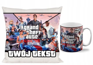 Detský vankúš - GTA V + Sada vankúšov na odhodlanie