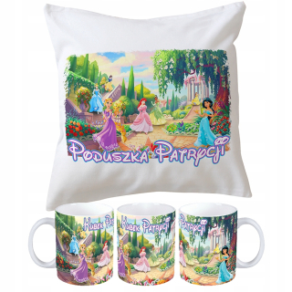 Detský vankúš - Kubek Set + Princezná princezná vankúš + meno