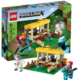 Minecraft - Sada LEGO MINECRAFT BARN 21171 KONES FIGURINES