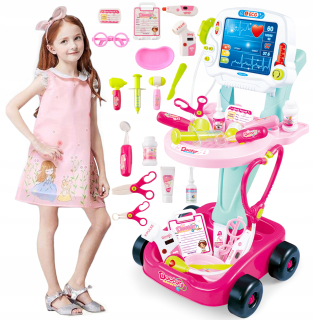 Lekár DOCTOR SET Small ECG Príslušenstvo TROLLEY XL