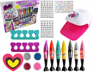 Nail maľovanie set štúdio lak fén