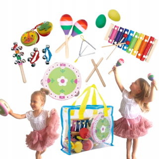 Hudobný set 14 nástroje + Ecotoys bag
