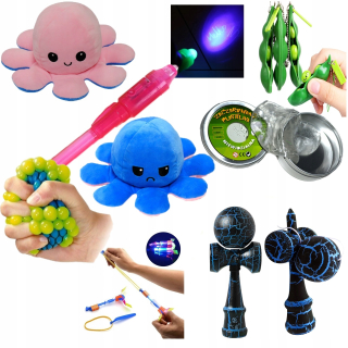 Nastaviť chobotnicu gniotek pero UV push bublina