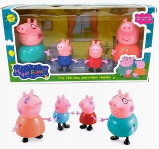 Postavička - Pepa George Set Jacek Mama Dad Family 4 PCS