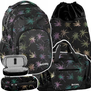 Školská taška - batoh, set, zostava - Sada batohu Beuniq mládež Palm Girl