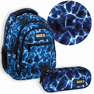 Školský batoh - Batoh set ceruzky zálohovanie Sky Water Galaxy