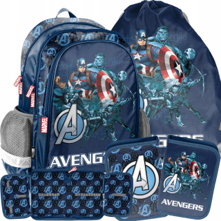 Školský batoh - SET AVENGERS ŠKOLSKÝ BATOH PRE CHLAPKOV MARVEL