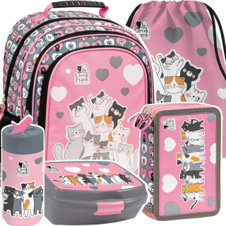 Set School Backpack Kitty pre dievčatá 5in1