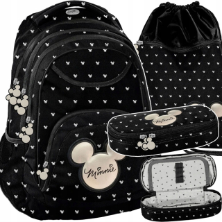 Školská taška - batoh, set, zostava - SADA BACKPACKU MINNIE MOUSE SCHOOL