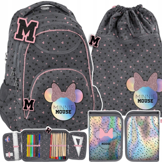 Školská taška - batoh, set, zostava - Školský batoh. Slipper Minnie
