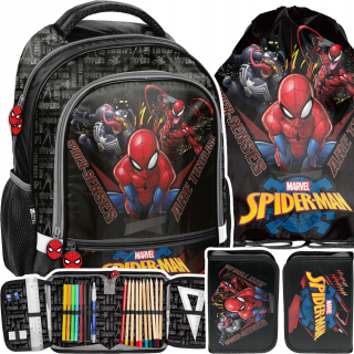 Školský batoh - SÚPRAVA ŠKOLSKÉHO BATOHU CERÚŽKOVÁ TAŠKA SPIDERMAN