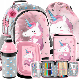 Školský batoh - Nastavte batoh Set School Bag Unicorn Unicorn