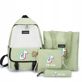 Školská taška - batoh, set, zostava - Sada TIK TOK + BAG + BAG + Postman + Puzdro na ceruzku