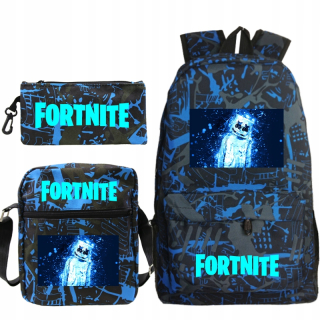 Školská taška - batoh, set, zostava - Sada batohu tašky Fortnite DJ Marshmello Puzdro ceruzky