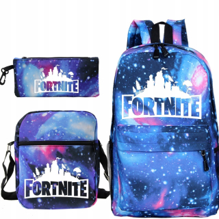 Školská taška - batoh, set, zostava - Sada batoha tašky Fortnite Midas vzory