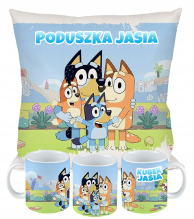 Detský vankúš - Blue Blue Cup Set a jej rodina!