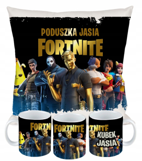 Detský vankúš - Vankúš Fortnite pre hráča nastavený