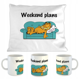 Detský vankúš - Set Cushion Girp Garfield Star Name